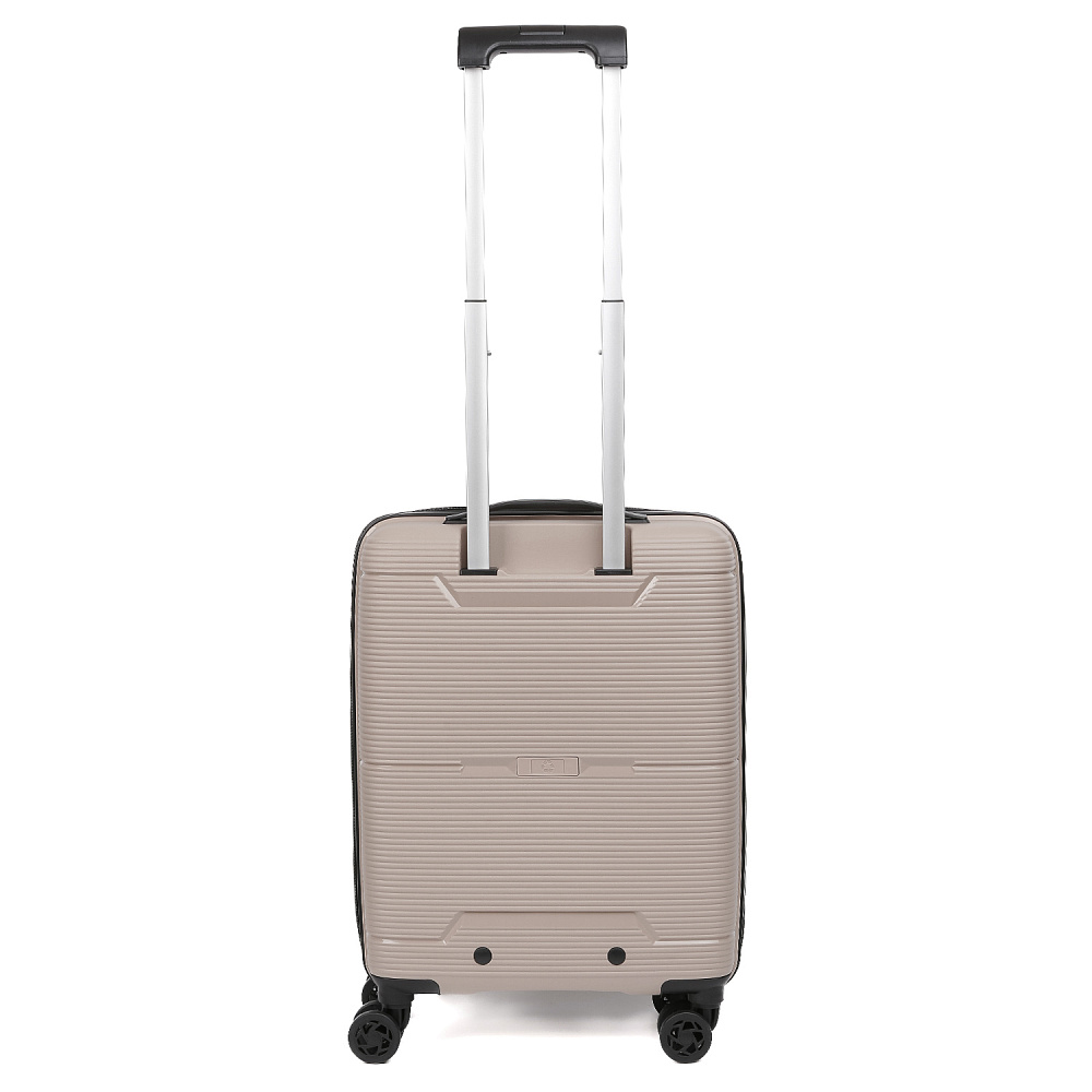 AT1010-20-12 FABRETTI Чемодан 4-х колесный 100% полипропилен (бежевый тёмный/39*55*21/полипропилен/S/FABRETTI)