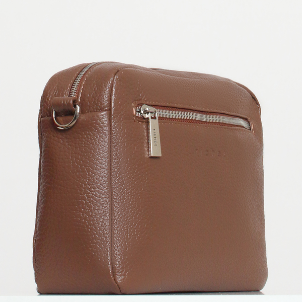 2593LNT Сумка женская Коричневый (Коричневый/23*20*8,5/натуральная кожа/Richet)