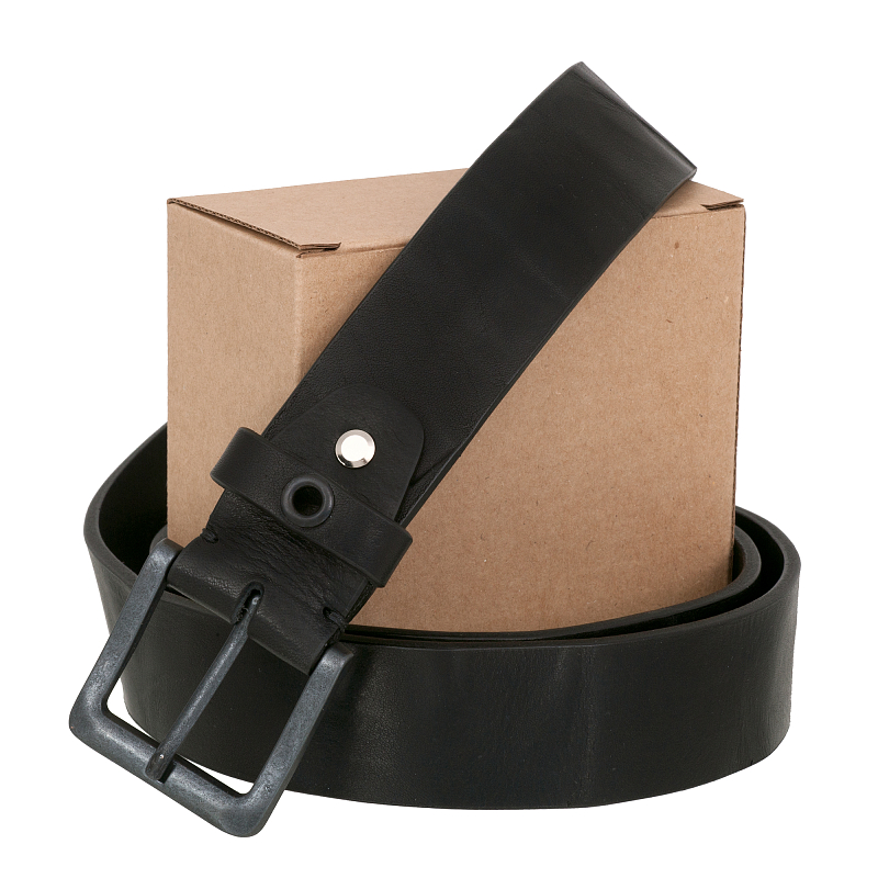 80641 Black Ремень Conti Uomo (длина 130) (Черный/130 см/натуральная кожа/Conti Uomo)