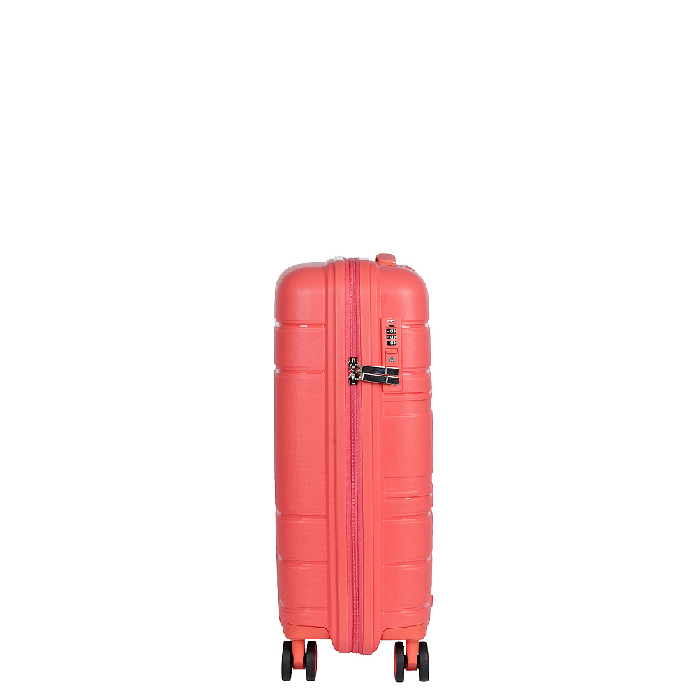 EN9520-20-44 Чемодан 4-х колесный 100% полипропилен  FABRETTI (коралловый/39*54*21/полипропилен/S/FABRETTI)