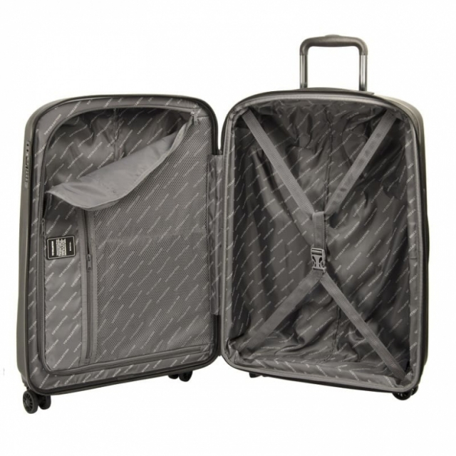 808 PC - 24 (D.BROWN) Чемодан на 4 колесах (Коричневый/45*67,5*25/поликарбонат/M/3,5 кг/90 литров)