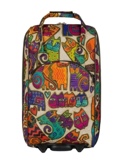 М-7321 Сумка на колесах дизайн кошки бежевый (Бежевый/53*30*21/полиэстер/NTL Continent)