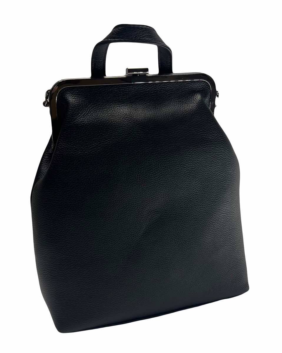 8589К Рюкзак женский натуральная кожа (black) (Черный/27*30*10/натуральная кожа/Redmond)