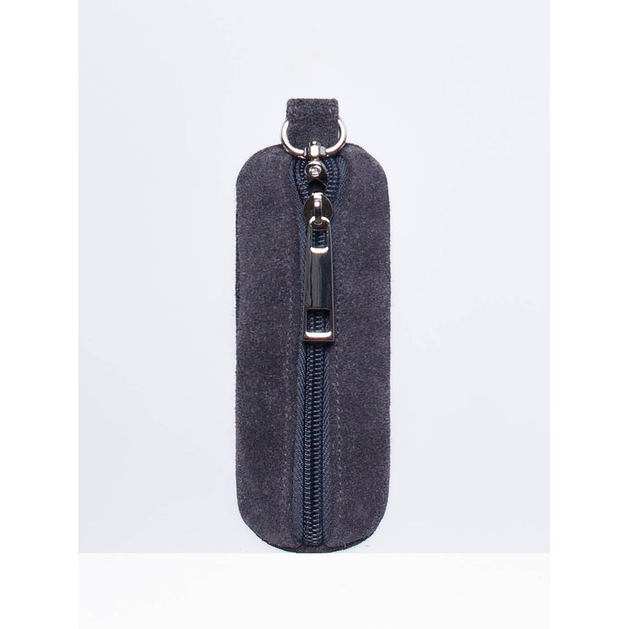 Ri-036KLC Ключница Серый замша (серый/12,5*5*1/натуральная замша/Richet)