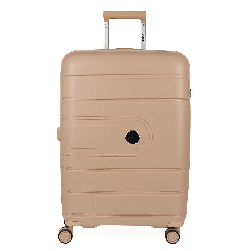 EN9520-24-13 Чемодан 4-х колесный 100% полипропилен FABRETTI  (Бежевый/45*66*26/полипропилен/M/FABRETTI)