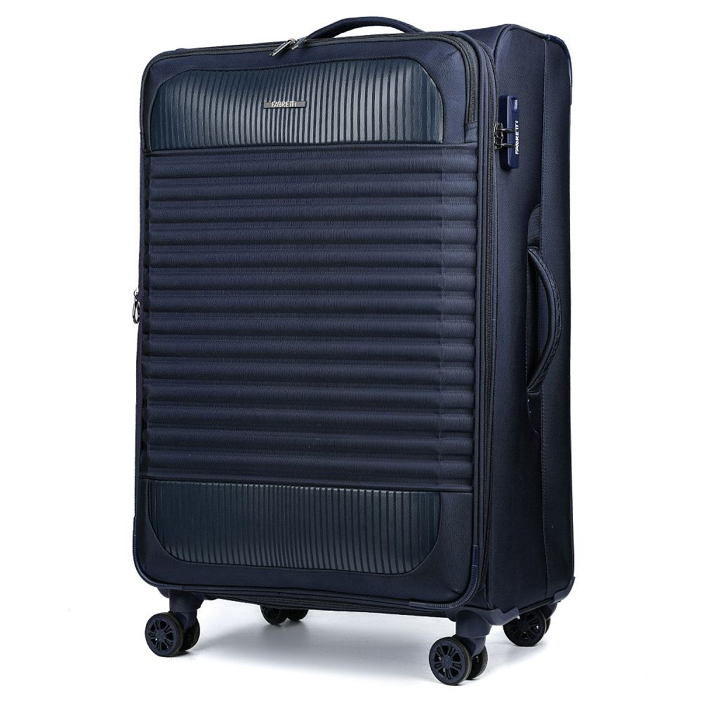 TRM2311-28-8 FABRETTI Чемодан 4-х колесный 100% полиэстер (Синий/48*80*33/полиэстер/L/FABRETTI)