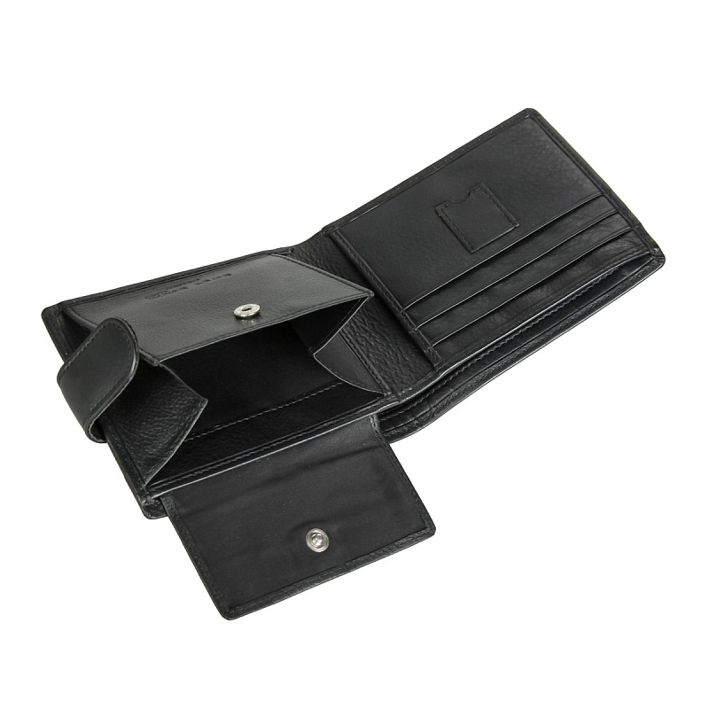 2330-02 (denim black) Портмоне Sergio Belotti (черный/11,5*9*2/натуральная кожа/Sergio Belotti)