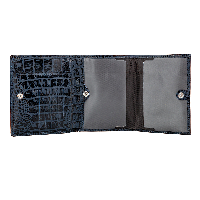 7501 (croco blue) Портмоне Sergio Belotti (синий/11*14*3/натуральная кожа/Sergio Belotti)