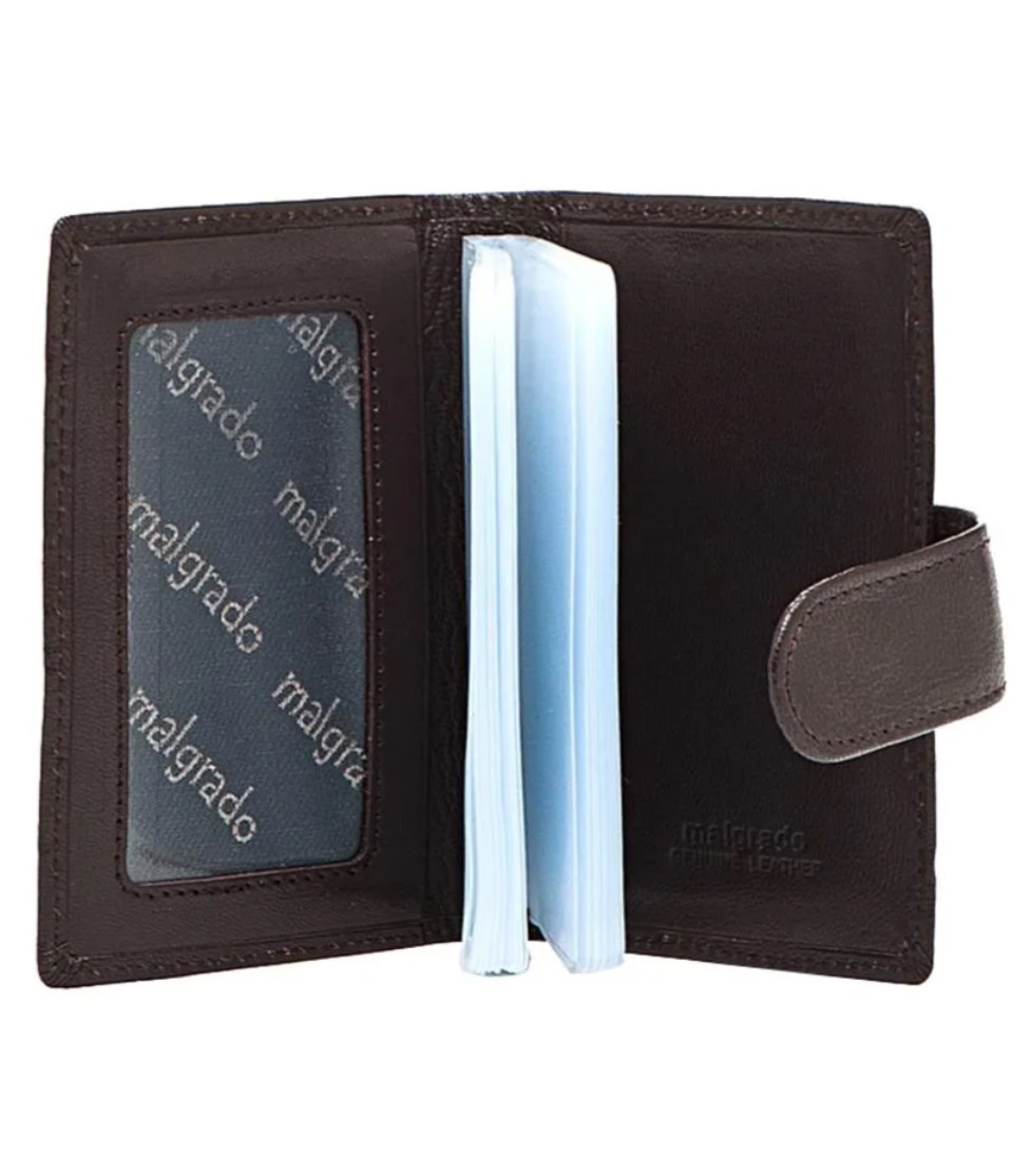 42003-5402D Coffee Визитница (Malgrado) (кофе/7,5*11*1,5/натуральная кожа/Malgrado)
