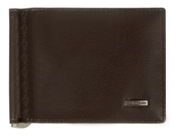 32006-3-5402D Brown Зажим для денег (Malgrado) (коричневый/11,5*8,5*0,8/натуральная кожа/Malgrado)