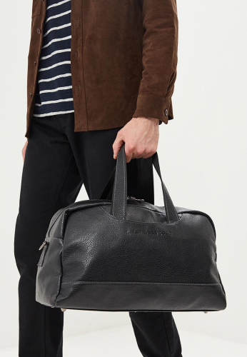 2-259 Сумка дорожная экокожа (черный) (черный/44*27*21/экокожа/ANTAN)