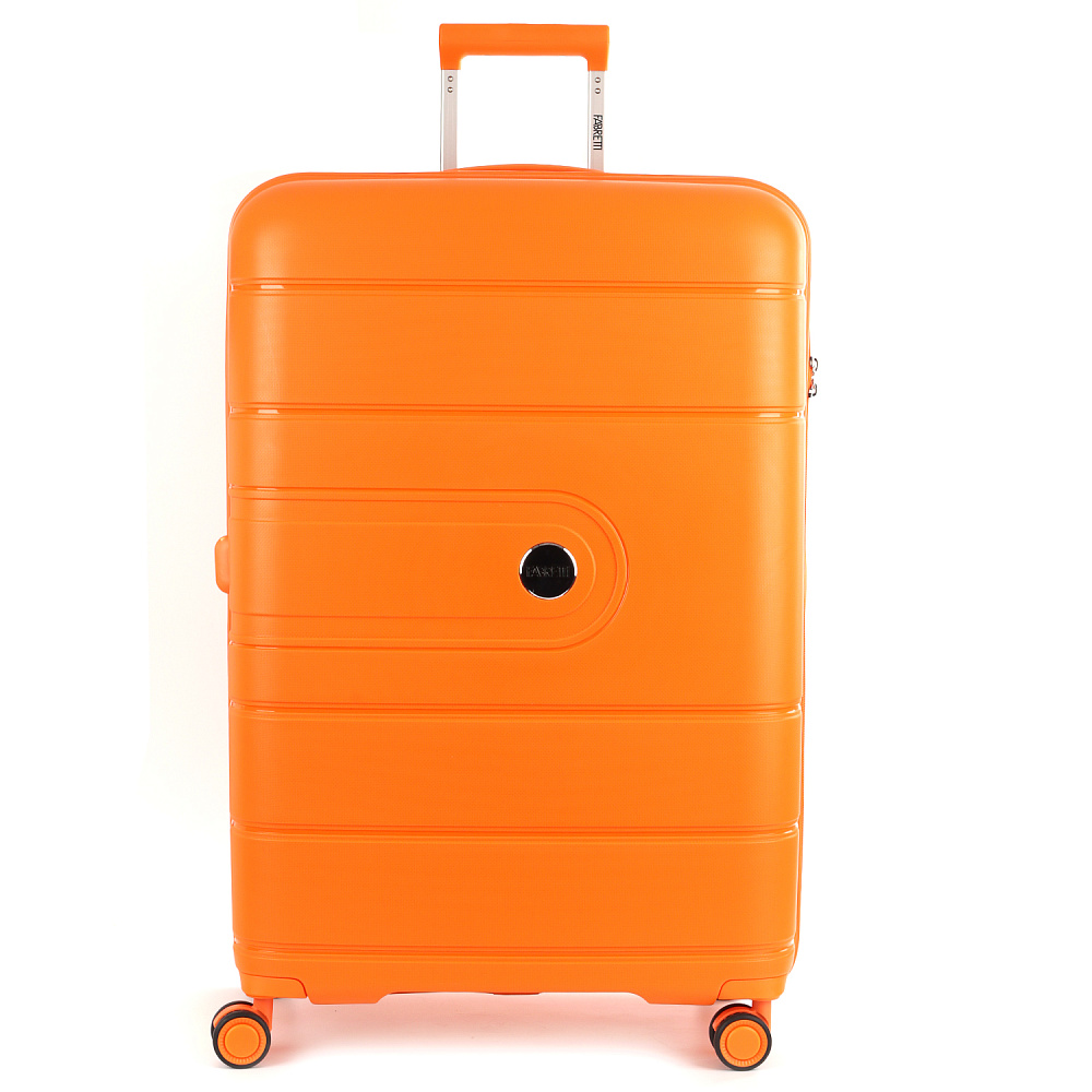 EN9520-28-6 Чемодан 4-х колесный 100% полипропилен FABRETTI (Оранжевый/51*77*31/полипропилен/L/FABRETTI)