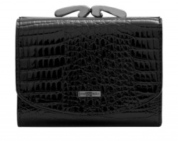 43022-46# Black Кошелек Маленький Malgrado (черный11*8,5*2,5/натуральная кожа/Malgrado)