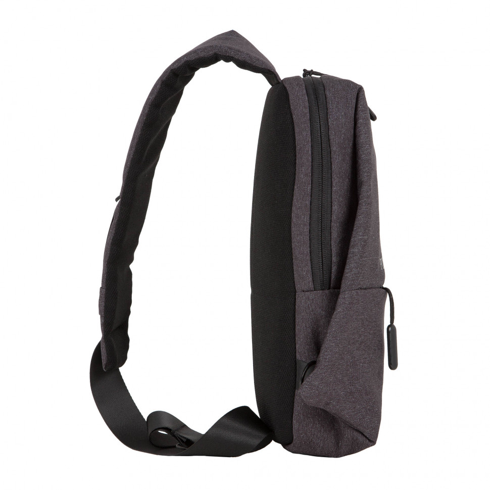 П0309-06 (Grey) Рюкзак однолямочный текстиль (серый/18*32*8/полиэстер/0,32 кг/3,2 литра/Polar)