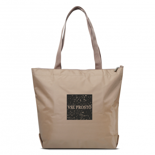1-111 Сумка молодёжная (VSE PROSTO/бежевый) (Бежевый/36*43*12/текстиль/ANTAN)