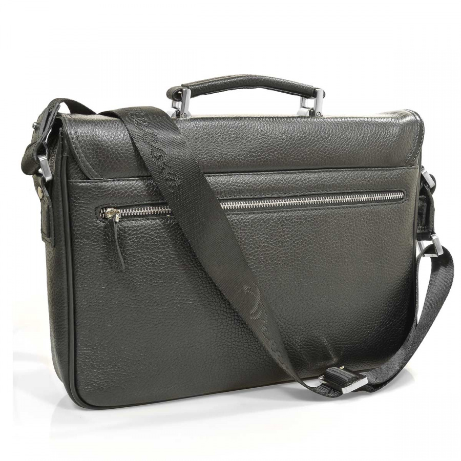 102-281-1 Портфель мужской кожа (Пеллекон) (черный/34*25,5*6/натуральная кожа/PELLECON)