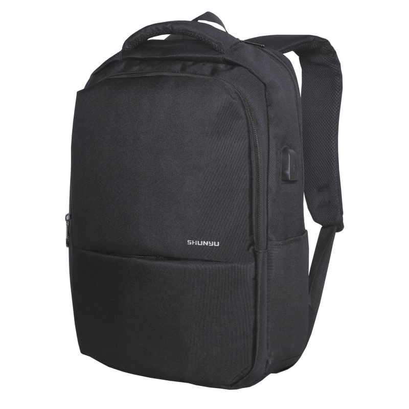 0968 черный Молодежный рюкзак MERLIN  (Черный/22*37*10/полиэстер/MERLIN)