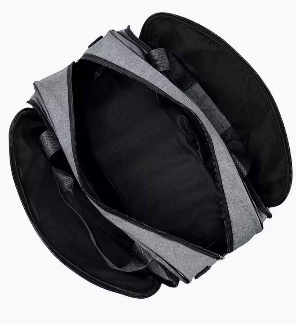 М-046 Саквояж катионик серый (серый/полиэстер/NTL Continent)