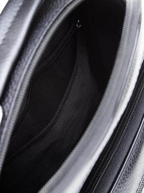 005 Сумка мужская натуральная кожа (Черный/26*20*5/натуральная кожа)