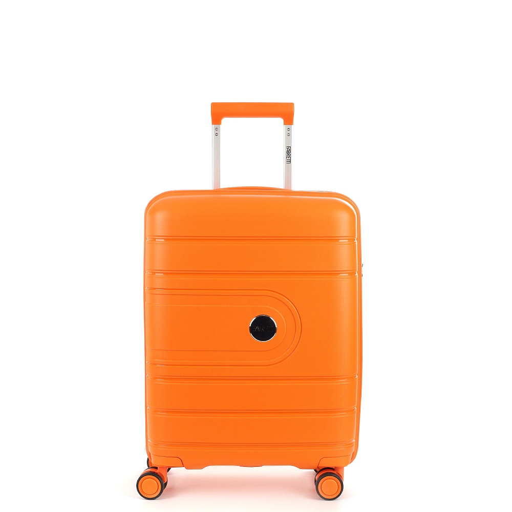 EN9520-20-6 (FABRETTI) Чемодан 4-х колесный 100% полипропилен  (Оранжевый/39*54*21/полипропилен/S/FABRETTI)