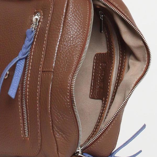 2593LNT Сумка женская Коричневый (Коричневый/23*20*8,5/натуральная кожа/Richet)