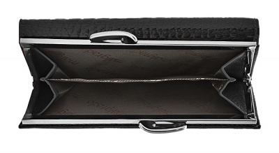 55020-5-46# Black Кошелек Средний Malgrado (черный/14*8,5*2,5/натуральная кожа/Malgrado)