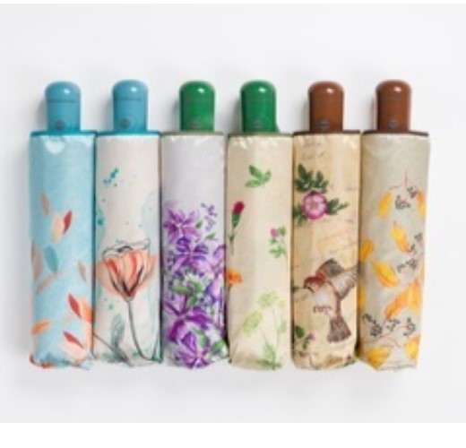 RX-43914 Зонт женский, 3 слож, полный автомат, мультиколор (мультиколор/8-58/эпонж/Russian Look)