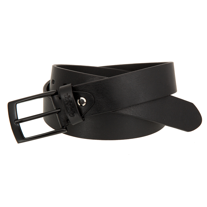 35020 Black Ремень Conti Uomo (длина 135) (Черный/135 см/натуральная кожа/Conti Uomo)