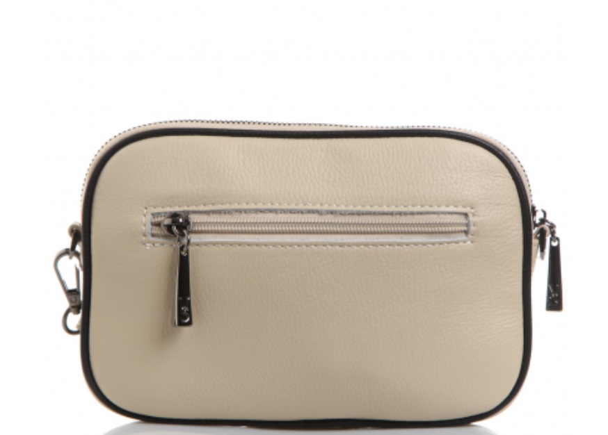 701К Сумка женская натуральная кожа (milk) (Бежевый/22*15*3/натуральная кожа/Redmond)