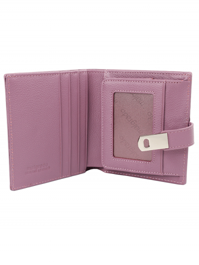 39001-2605 Plum Кошелёк Маленький Malgrado (фиолетовый/11*12*3/натуральная кожа/Malgrado)