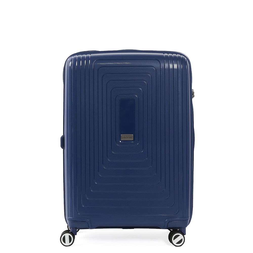 EN3520-24-8 Чемодан 4-х колесный 100% полипропилен FABRETTI  (Синий/47*68*29/полипропилен/M)