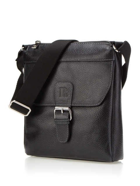 2857 Сумка мужская натуральная кожа (Черный/25*22*5/натуральная кожа)