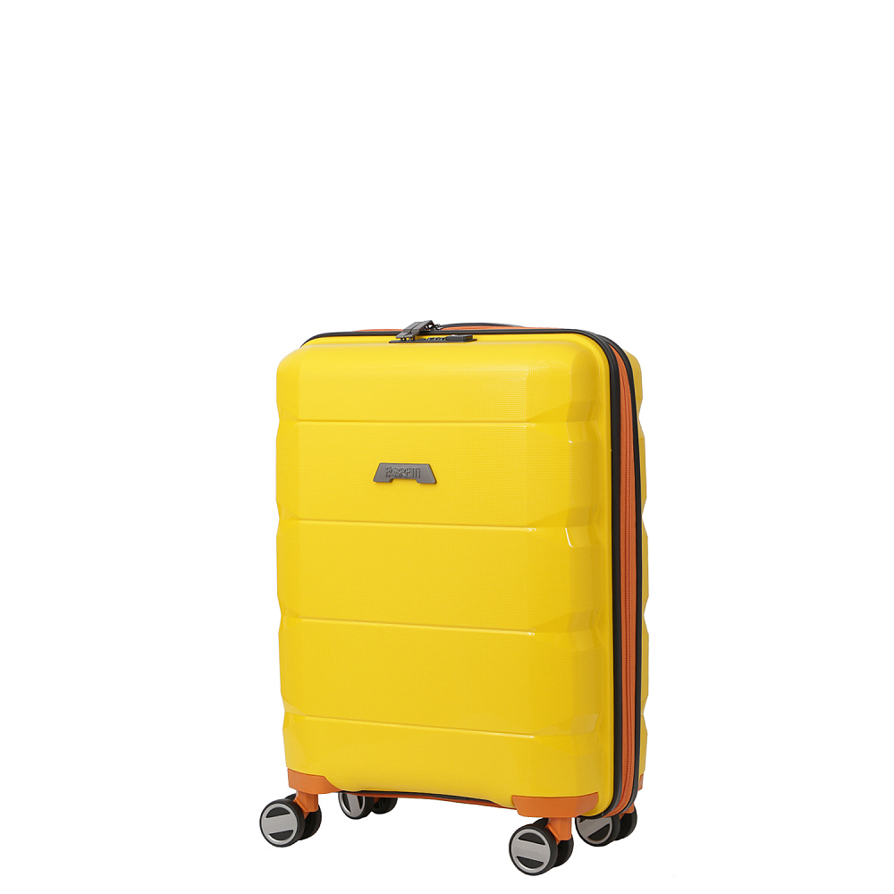 EN6520-20-76 FABRETTI Чемодан 4-х колесный 100% полипропилен (Жёлтый/39*56*20/полипропилен/S/FABRETTI)