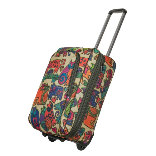 М-7620-1 Сумка на колесах дизайн кошки (бежевый) (бежевый/52*33*27/текстиль/NTL Continent)