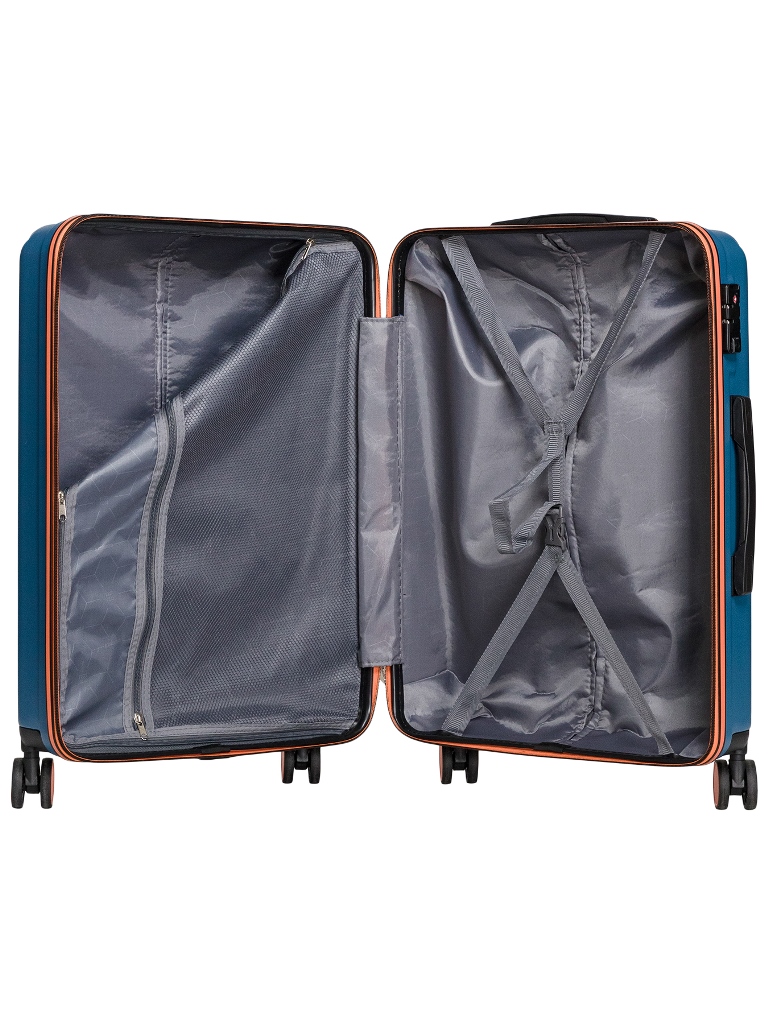 AB222124NV Чемодан REDMOND АБС-пластик (Синий/41*65*25/АБС пластик/M/3,6 кг/60 литров/Redmond)