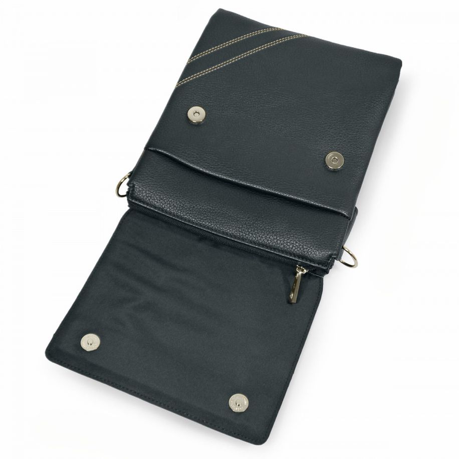 812-81285-1 Сумка мужская экокожа (Пеллекон) (Черный/22*27*4/Экокожа/PELLECON)