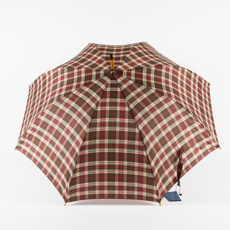 RT-41642 Зонт женский, трость, полуавтомат, дерев крюк (эпонж/Russian Look)