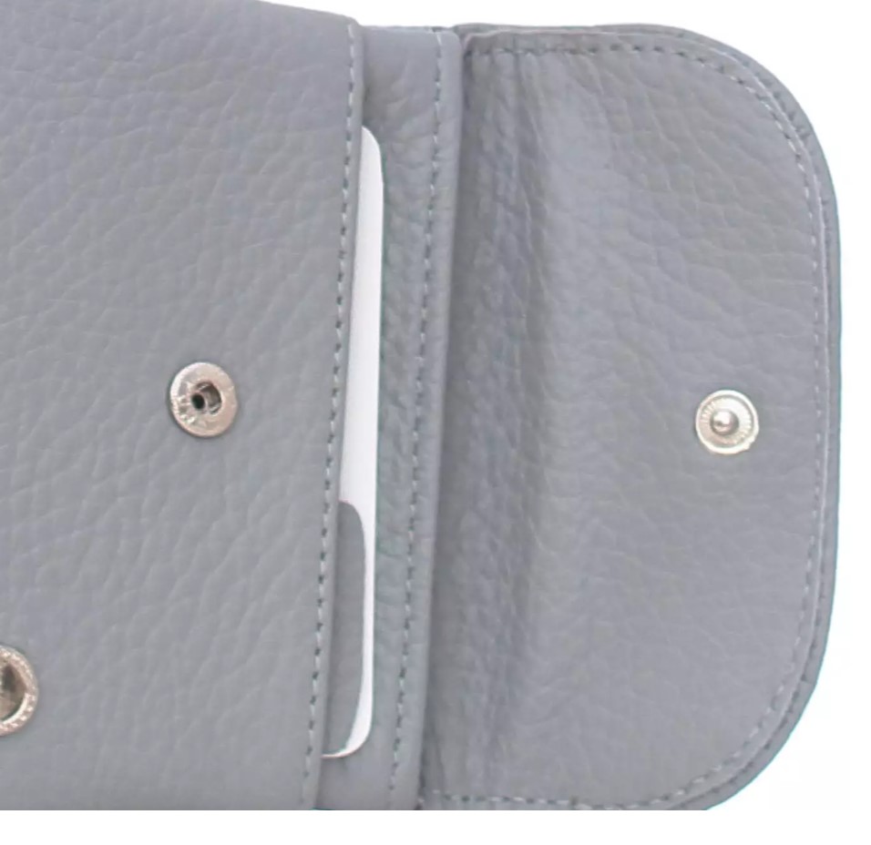 Ri-121KW Кошелек женский Серый (Серый/11*10*0,5/натуральная кожа/Richet)