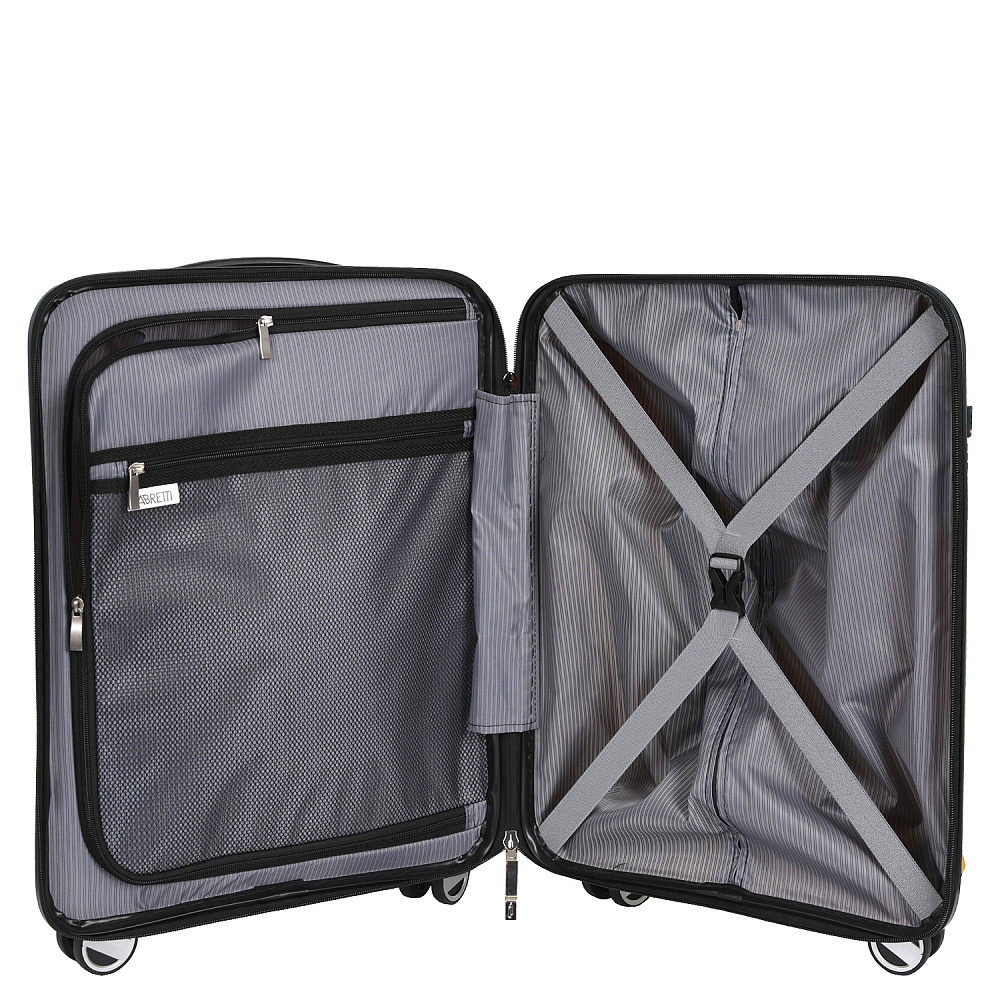 EN7520-20-7 FABRETTI Чемодан 4-х колесный 100% полипропилен (Жёлтый/38*55*18/полипропилен/S/2,8 кг/FABRETTI)