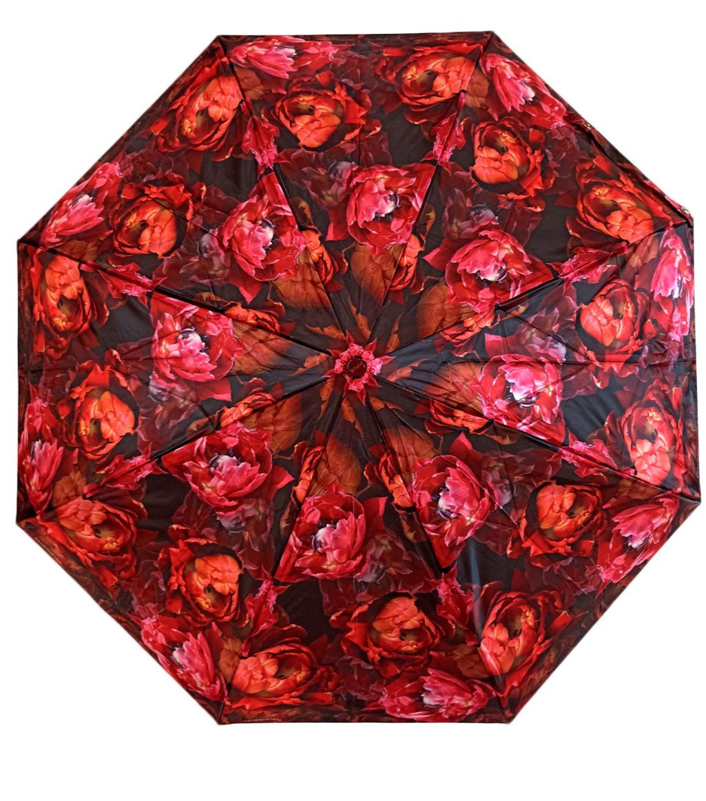 637294 Зонт женский 3 сл.,полный автомат,сатин,облег.ручка пласт. прямая (Мультиколор/8-55/сатин/Goroshek)