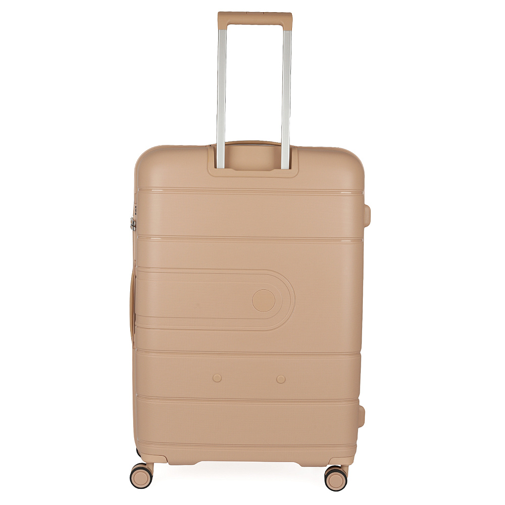 EN9520-24-13 Чемодан 4-х колесный 100% полипропилен FABRETTI  (Бежевый/45*66*26/полипропилен/M/FABRETTI)