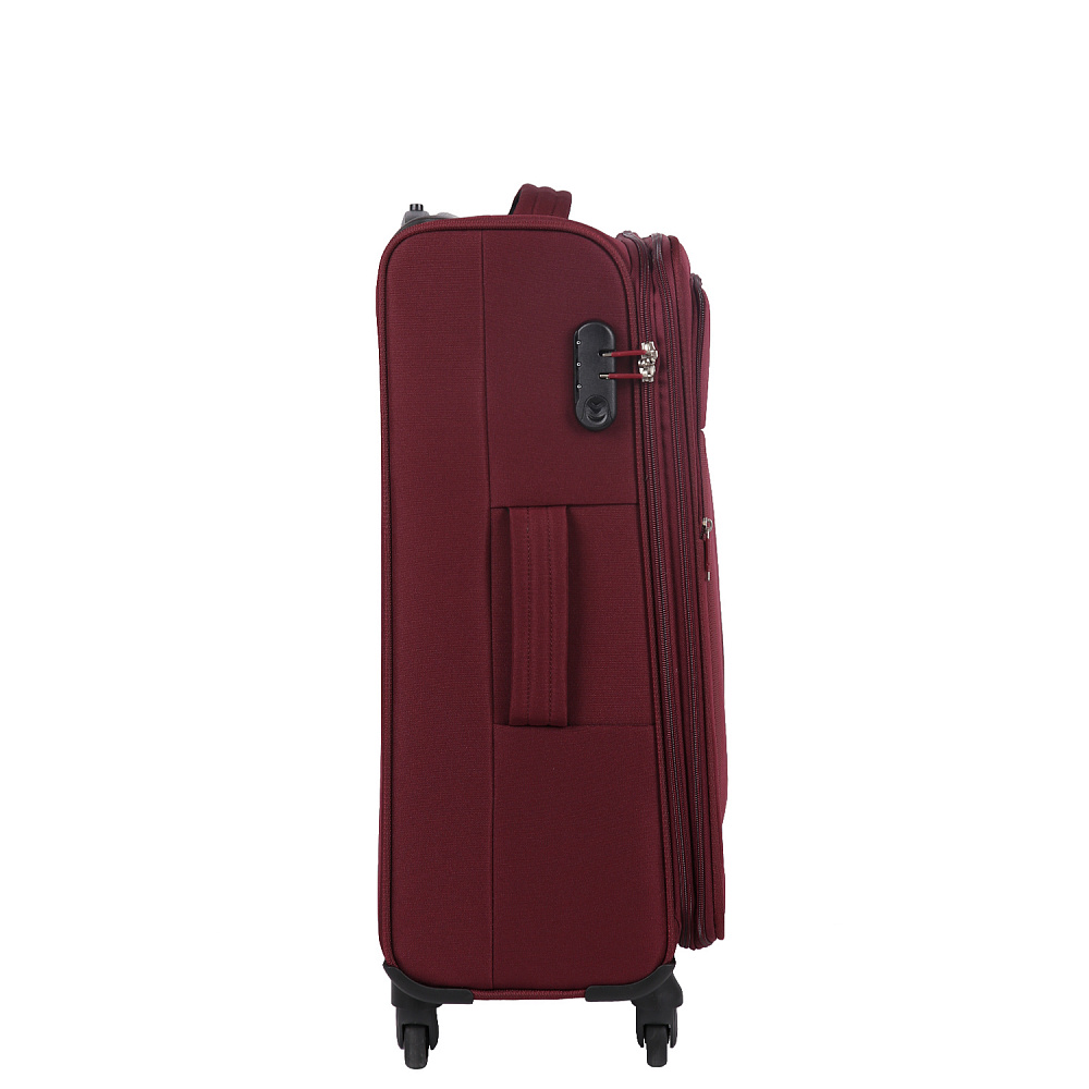 NE2020-24-4 Чемодан 4-х колесный 100% полиэстер FABRETTI  (Бордовый/43*66*27/полиэстер/M)