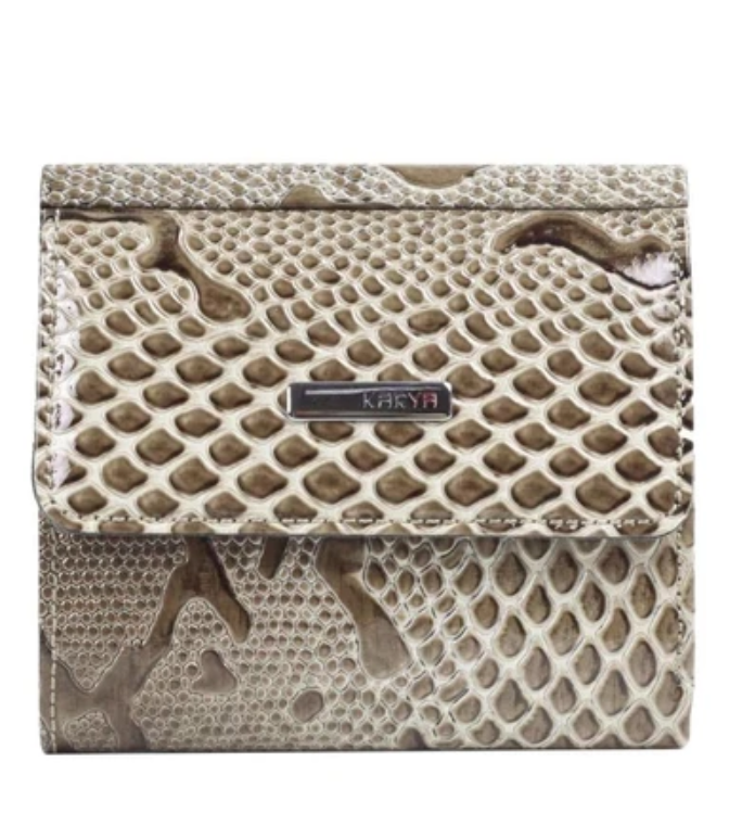 1066-011 Портмоне женское натуральная кожа KARYA (Бежевый/10*10*2/натуральная кожа)