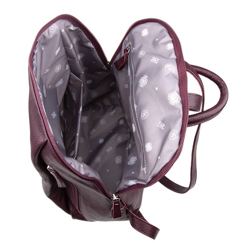 77437 Рюкзак СОФИ CHERRY кожа флотер бордо (Бордовый/29*34*13/натуральная кожа/Esse)