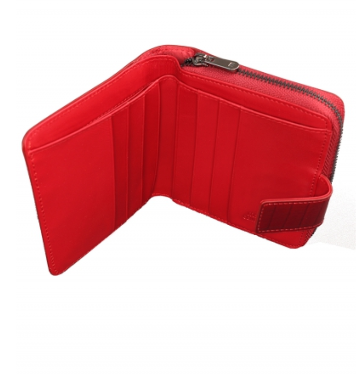 10502-44# Red Кошелек Мал. (Malgrado) (красный/10,5*10,5*2,5/натуральная кожа/Malgrado)