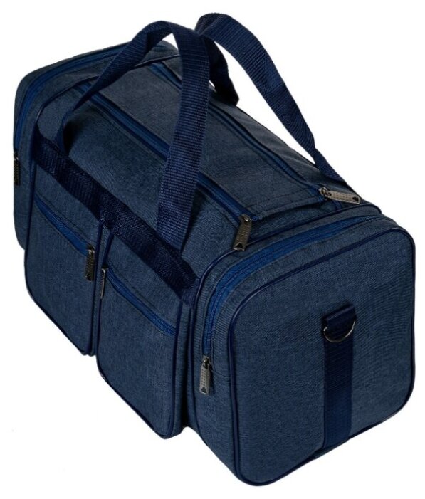 М-011 Сумка спортивная 600 синий (Синий/42*24*20/полиэстер)