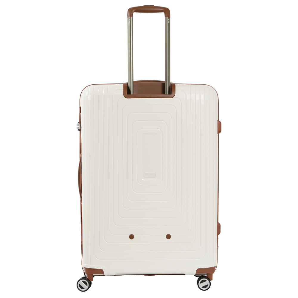 EN3520-28-1 Чемодан 4-х колесный 100% полипропилен FABRETTI  (Белый/54*78*32/полипропилен/L)