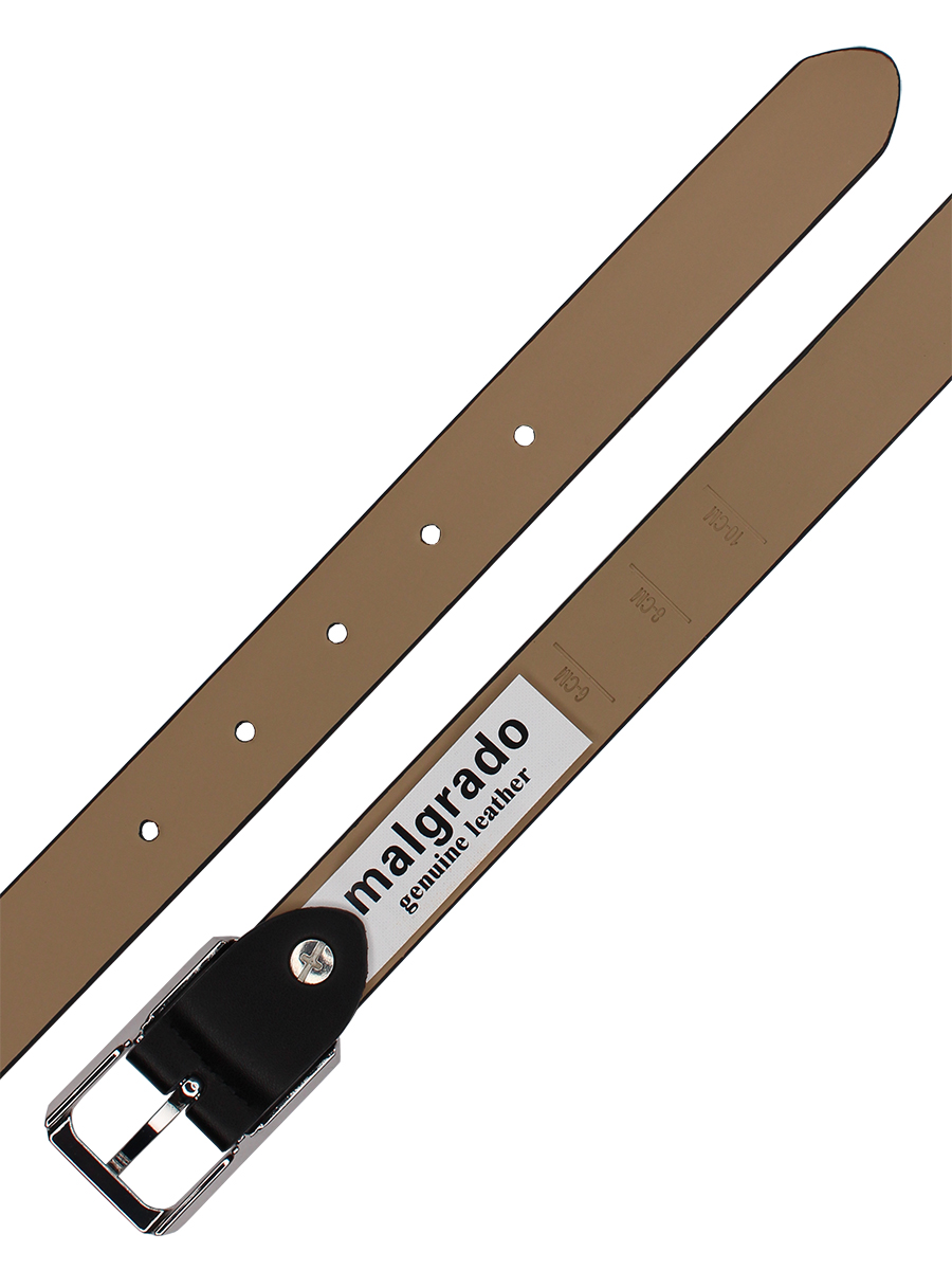W706 black 90 Ремень женский (Malgrado) (Черный/90 см/натуральная кожа/Malgrado)
