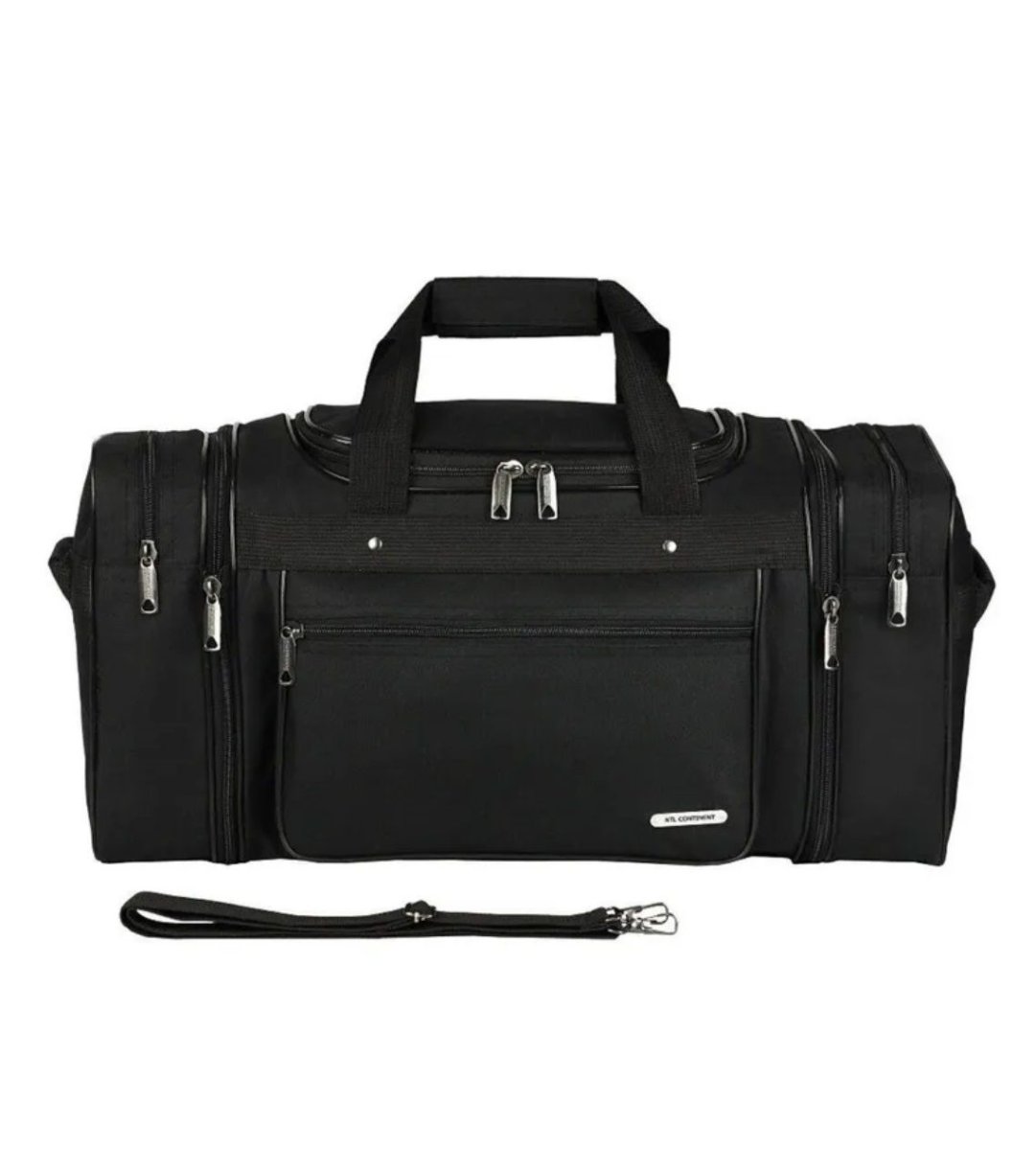 М-212р-1 Сумка спортивная катионик черный (черный/55*28*23/катионик/NTL Continent)