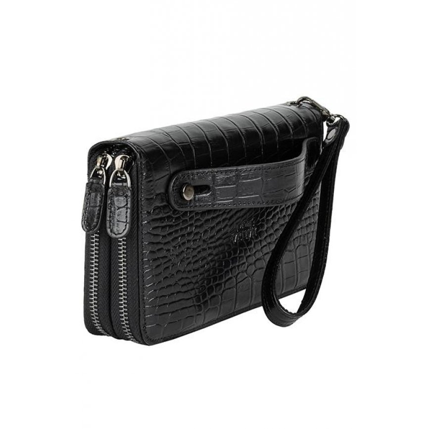 0890-53 Клатч натуральная кожа KARYA (Черный/21*12*5/натуральная кожа/KARYA)